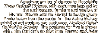 A postmodern ballet danced to